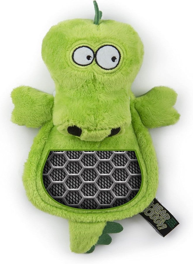 Nutra Pet Hear Doggy Flattie Gator Plush Dog Toy - Silent Squeaker, Durable & Soft Chew Toy for Dogs | Interactive, No-Stuffing Design | Ideal for All Breeds - Image 4